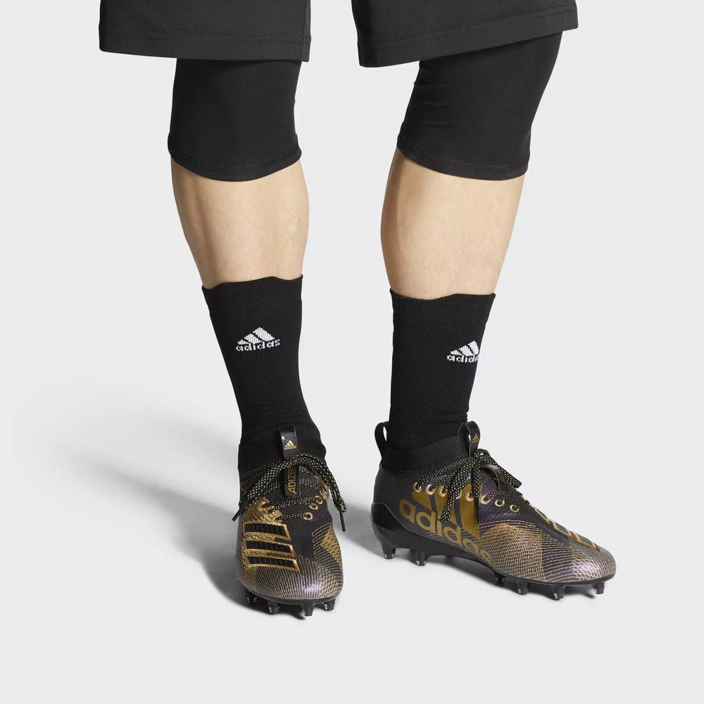Adidas Adizero 8.0 Tacos de Futbol Negros Para Hombre (MX-55712)